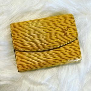 Louis Vuitton Yellow Epi Wallet